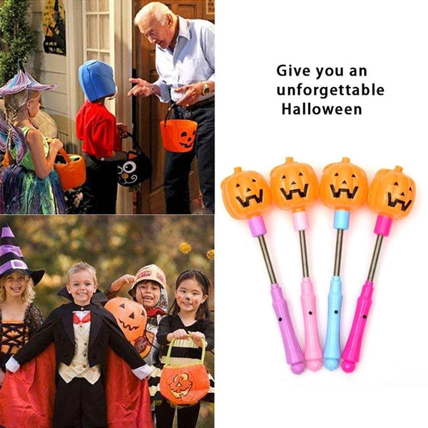 Halloween Pumpkin Skull Heads Flashing Wands