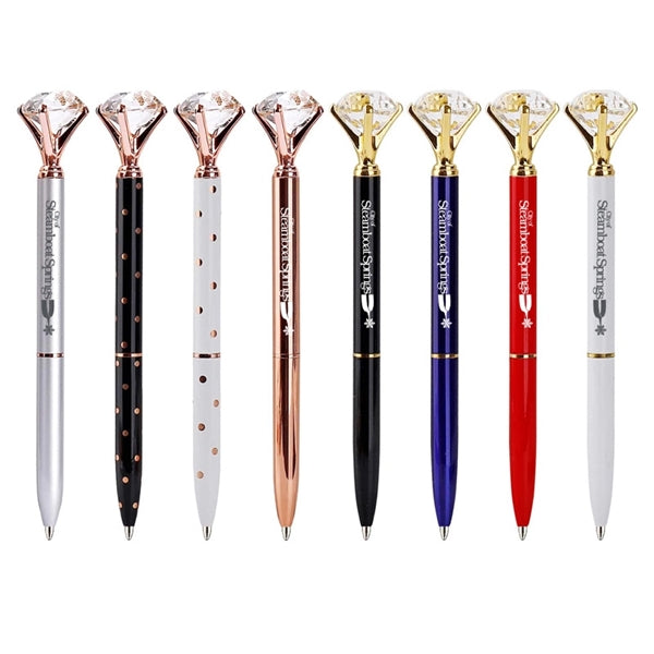 Ballpoint Pen With Big Diamond