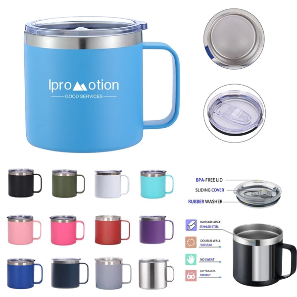 14oz Coffee Mug with handle Vacuum Insulated Stainless Steel