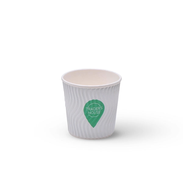 4 oz Ripple Wall Paper Coffee Cups - Flexo