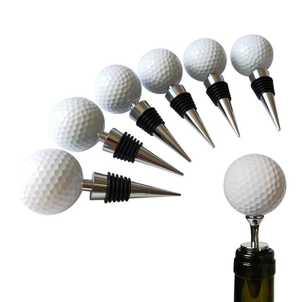 Golf Ball Shaped Wine Cork Bottle Stopper