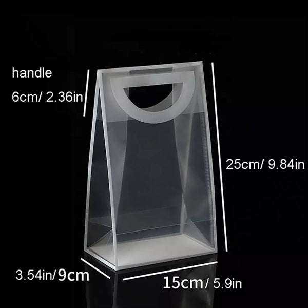 Frosted Plastic Bags With Die Cut Handle