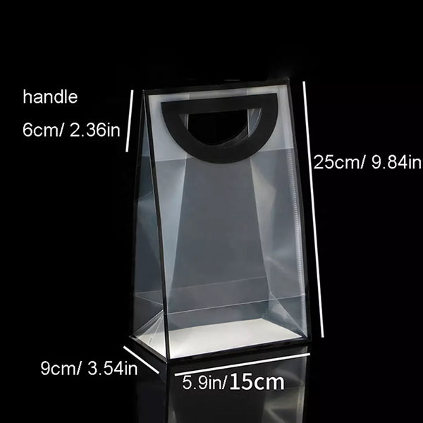 Frosted Plastic Bags With Die Cut Handle