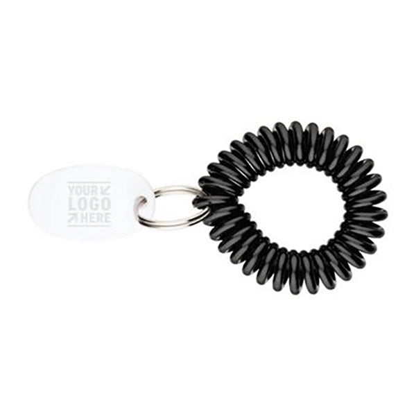 EVA Bracelet Wrist Coil w/Tag Keyring