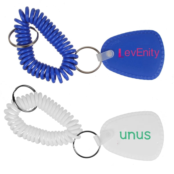 EVA Bracelet Wrist Coil w/Tag Keyring