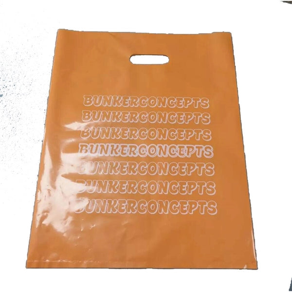 Die Cut Fold-Over Reinforced Plastic Bag