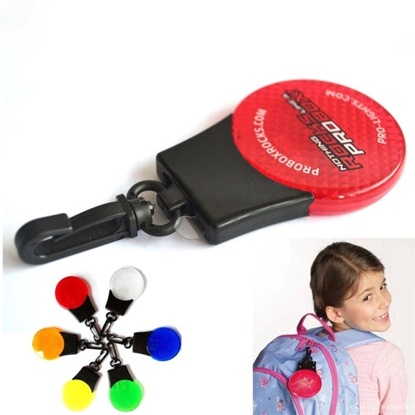 Cycling Safety Warning Led Reflector Keychain Light