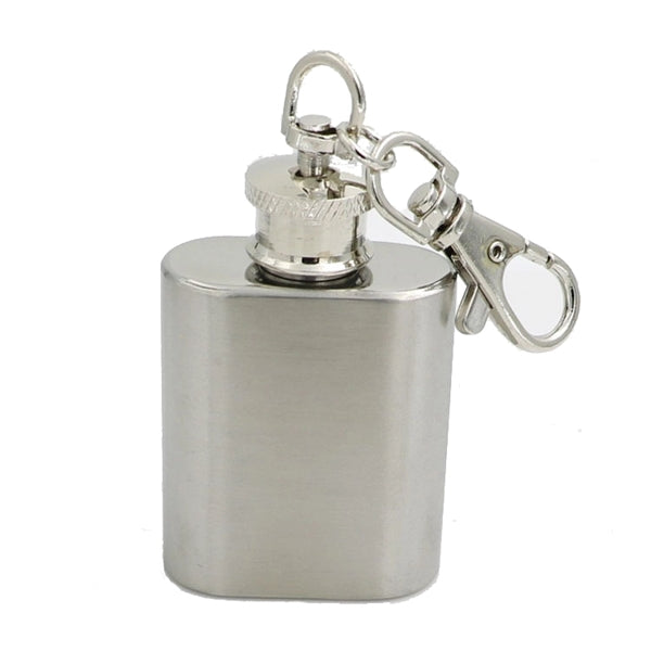 Mini 1oz flask with keychain