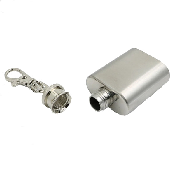 Mini 1oz flask with keychain