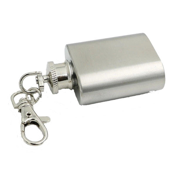 Mini 1oz flask with keychain
