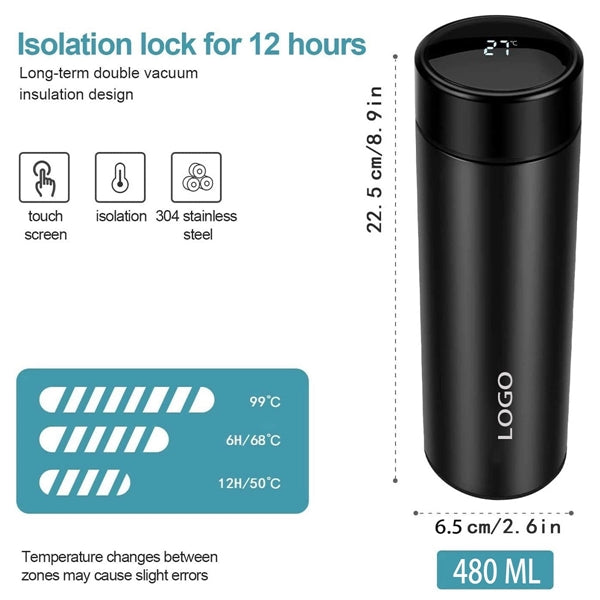 Temperature Display Water Bottle