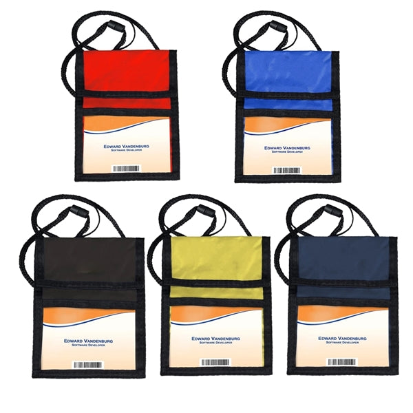 Multi-Pocket Trade Show Badge Holder
