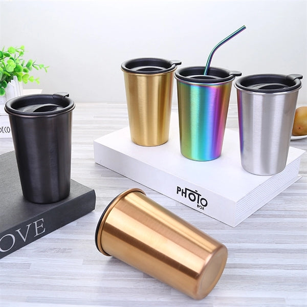 Pint Cup With Straw