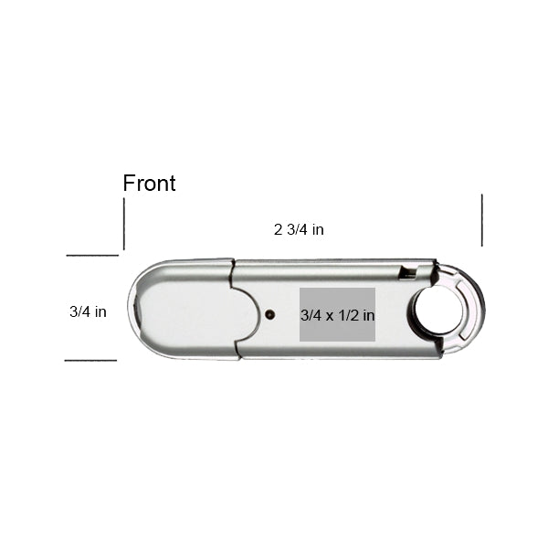 Ashton Translucent Round Cap USB Flash Drive