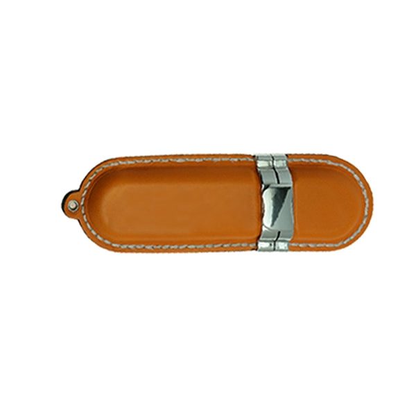 Hazelhurst Leather Round Stitch USB
