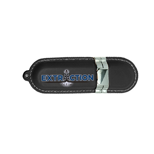 Hazelhurst Leather Round Stitch USB