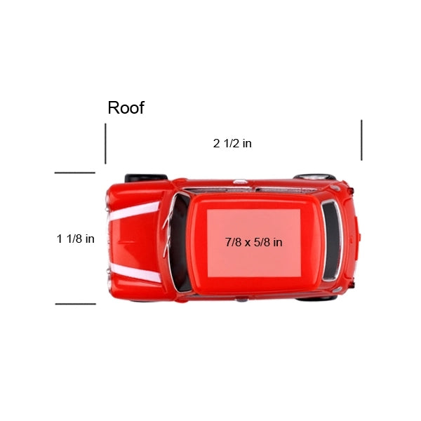 UK Car Shape USB Flash Drive - RED