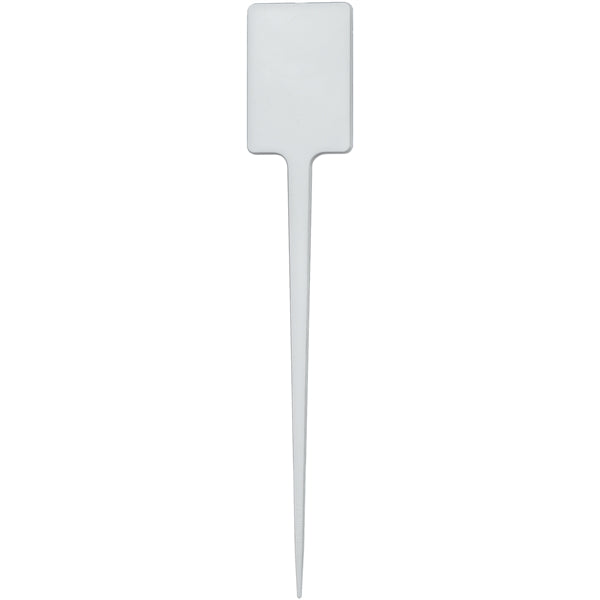 5" Upright Rectangle Plastic Food Pick - Color