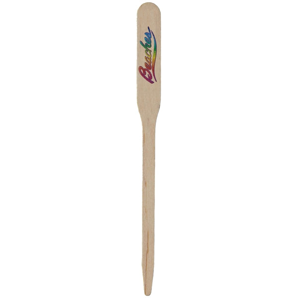 4.5" Paddle Wood Food Pick