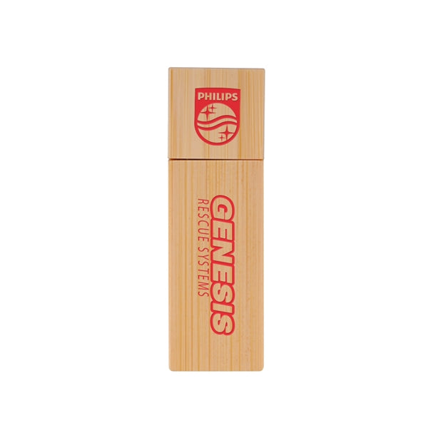 Elburn Ecru Bamboo Flash Drive