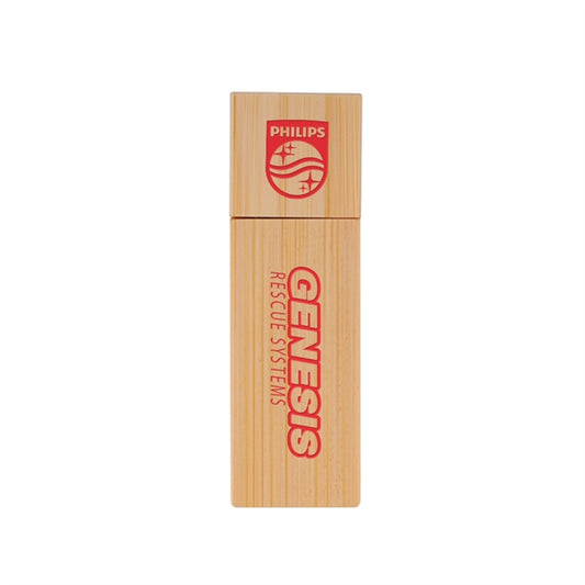 Elburn Ecru Bamboo Flash Drive