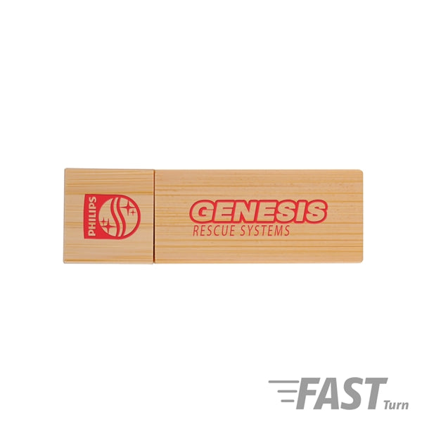 Elburn Ecru Bamboo Flash Drive