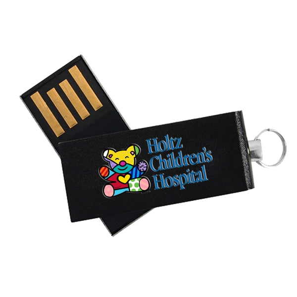 Willowbrook Black Aluminum Swivel USB