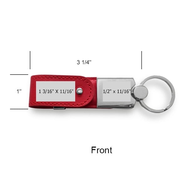 Joliet Leather Swivel USB Key Chain