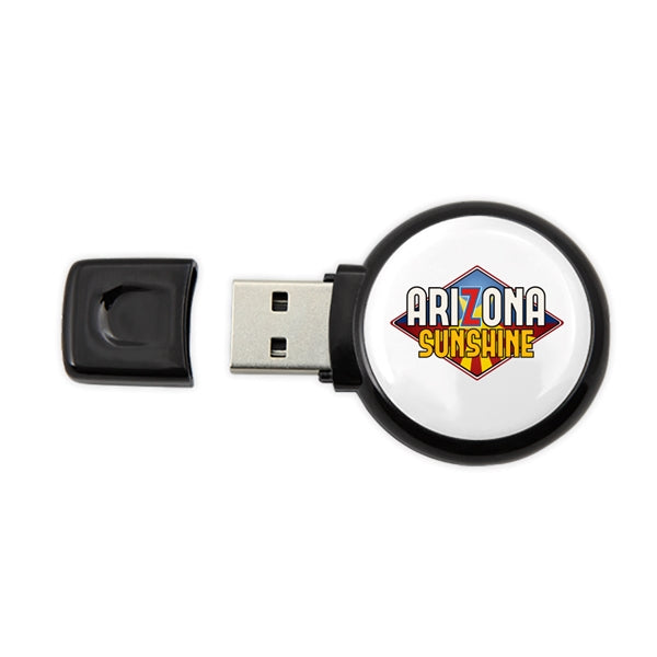 Moosehart Round Dome Logo Showcase USB