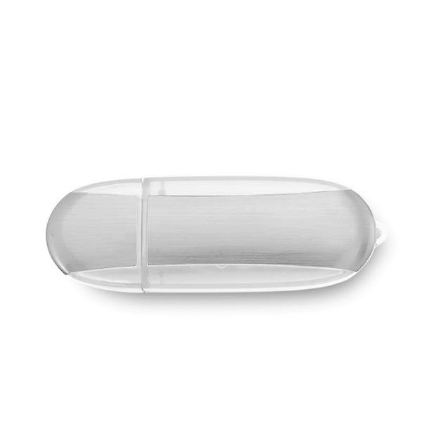 Lemont Brushed Aluminum Oval USB - Simports