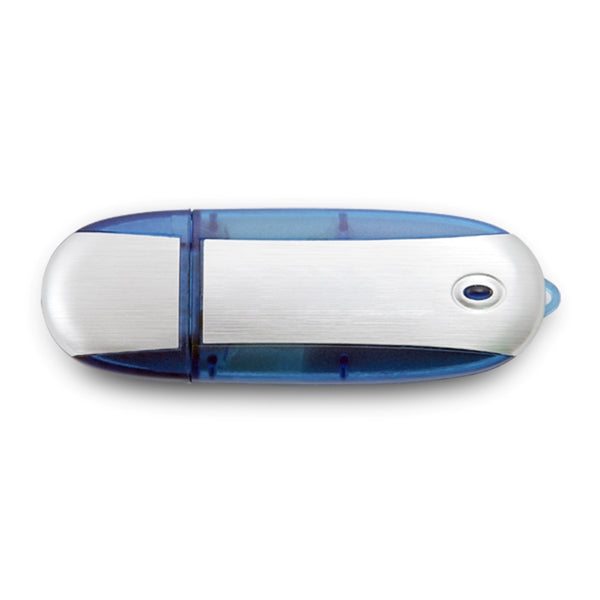 Lemont Brushed Aluminum Oval USB - Simports