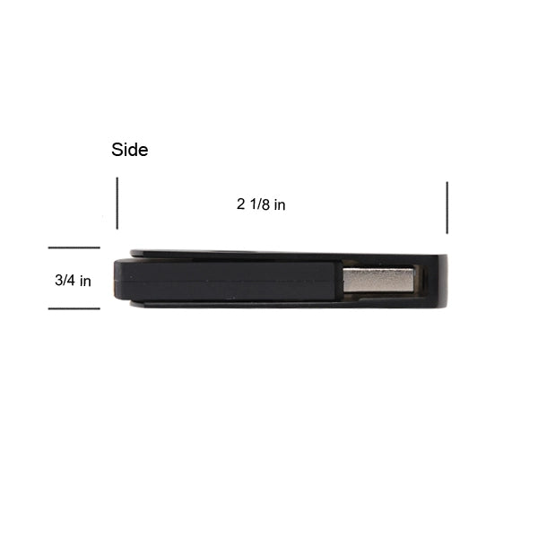 Montgomery Black Sleek Swivel USB - Simports