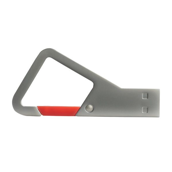Seneca Metal Carabiner USB Drive with Color Clip
