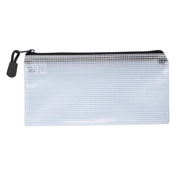 Logo Zippered Pencil School Pouch