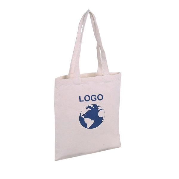 Flat Cotton Tote Bag 15 1/2" H x 15" W