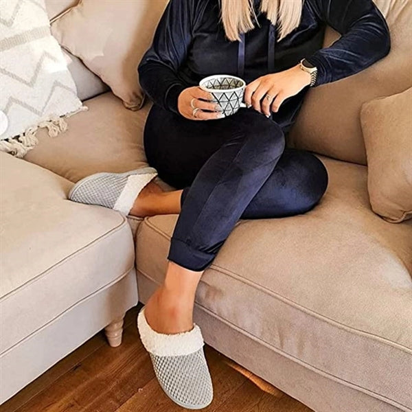 Winter Coral Fleece Slippers