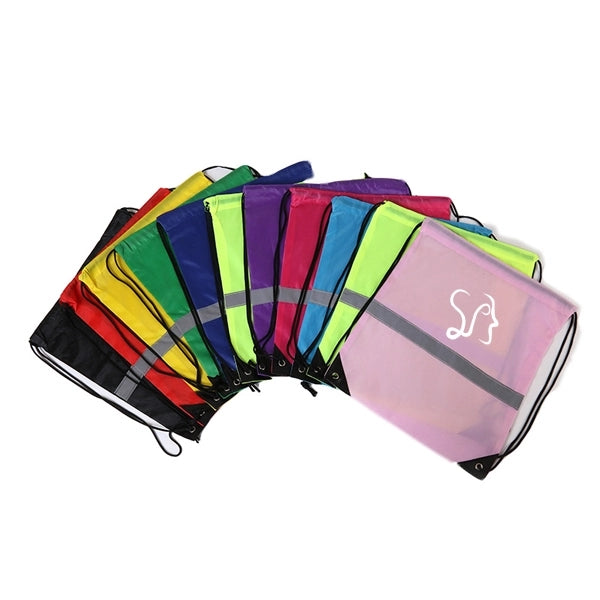 Reflective Drawstring Backpack