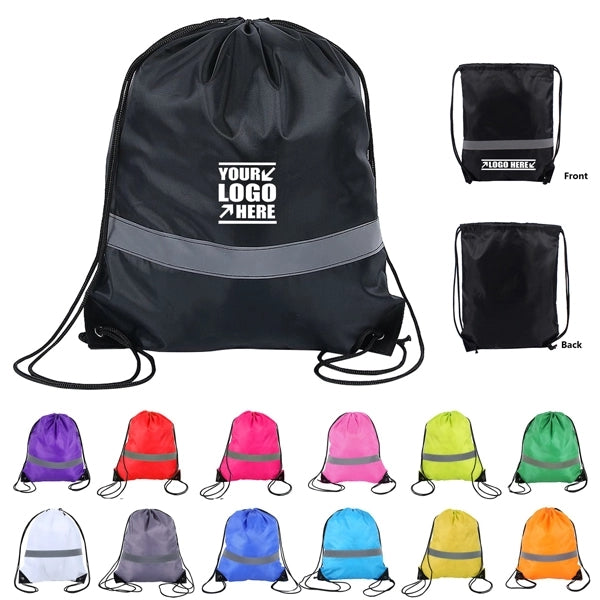 Reflective Drawstring Backpack
