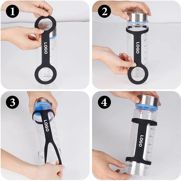 Portable Silicone Carrier Water Bottle Grip Band