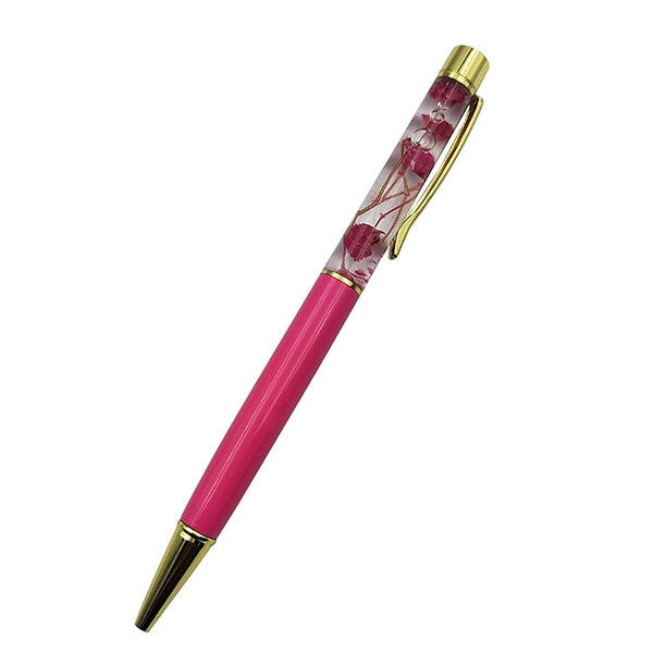 Oil Floating Glitter Metal Ballpoint Pen