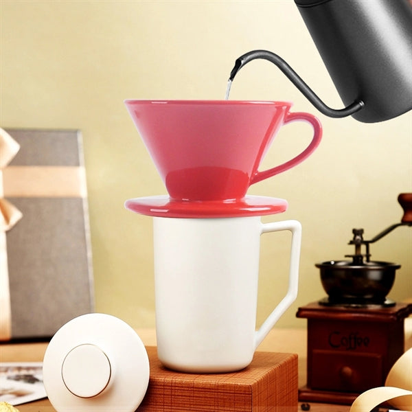 Ceramic Over Coffee Brewing Filter Cone