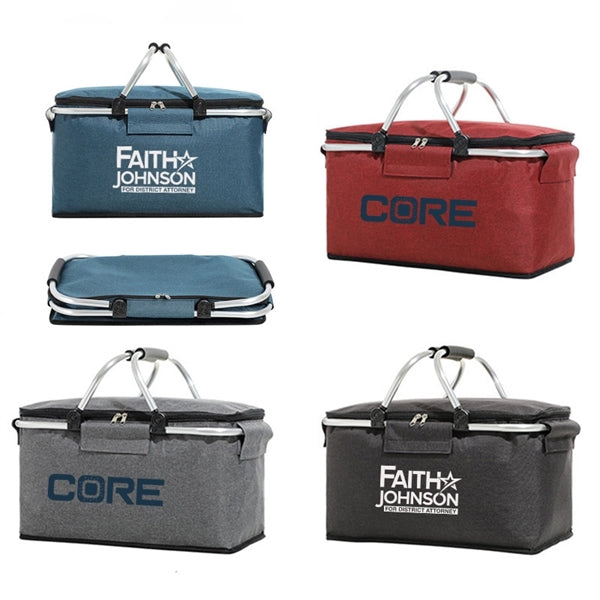 Foldable Picnic Basket Insulated Bag