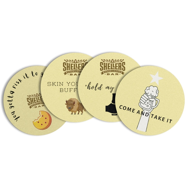 55 PT 3.5" Round Coasters