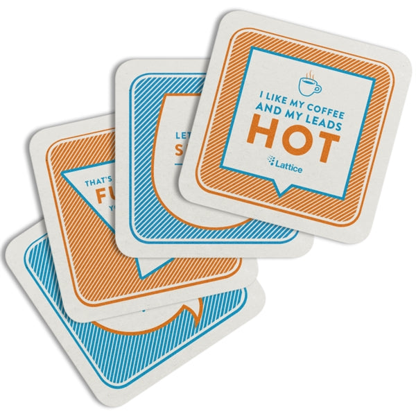 80 PT 3.5" Square Coasters