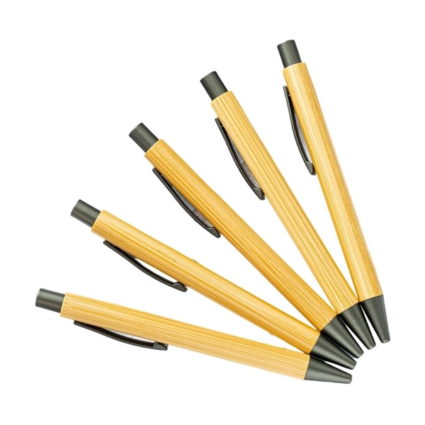 Retractable Ballpoint Bamboo Pen