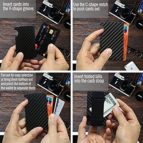 Minimalist Carbon Fiber Wallet For Men