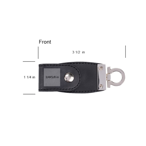 Nelson Leather Flip Cover USB Flash Drive
