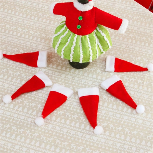 Mini Santa Hat For Bottle