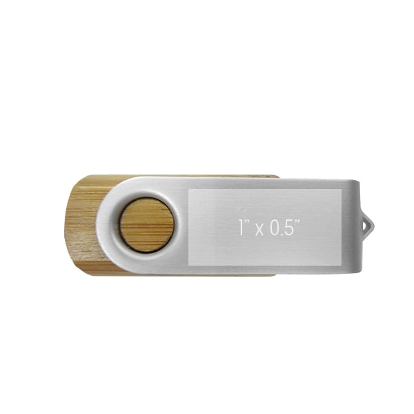 Batavia Carbonized Bamboo Swivel USB