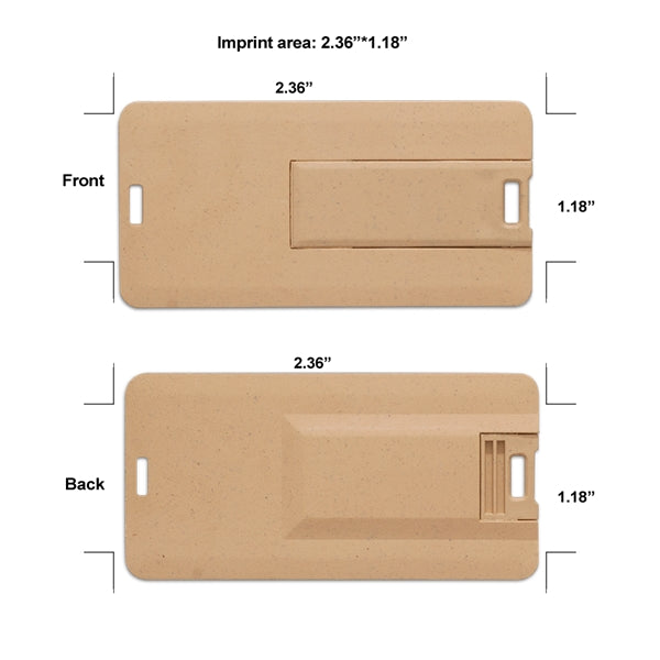 Franklin Eco-Friendly Mini Swivel Card USB